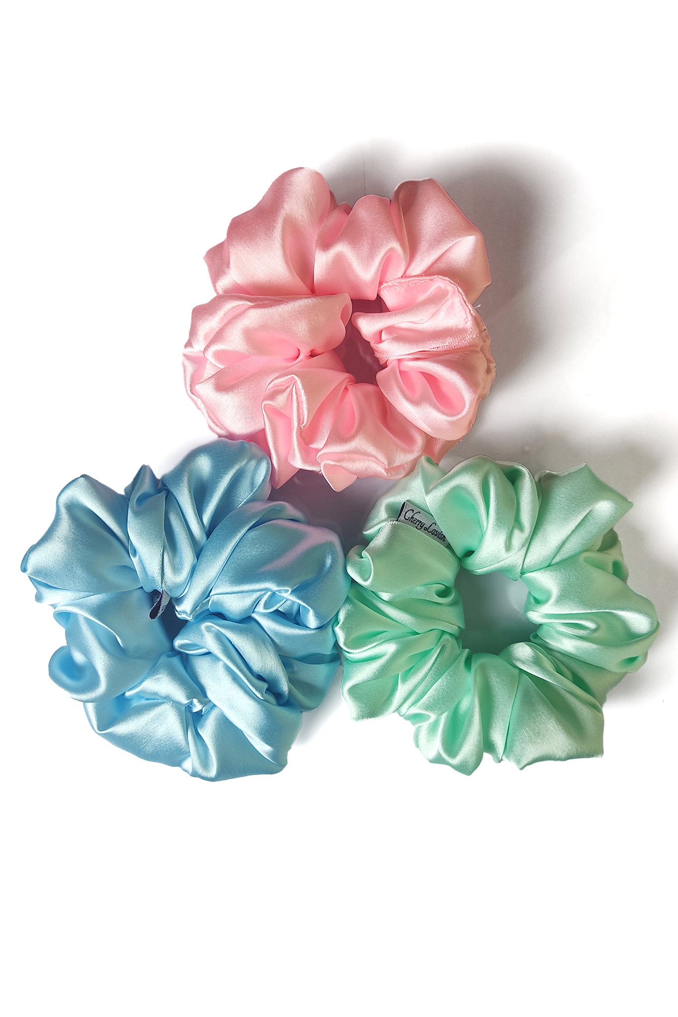 Cherrylavish Pastel Hair Scrunchies - set of 3