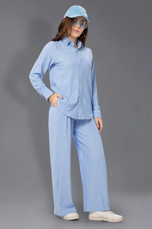 Cherrylavish Women  Shirt With Trouser Relax Fit Co-Ords