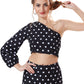 Cherrylavish Polka Dot Print Top & Skirt Co-Ords Set
